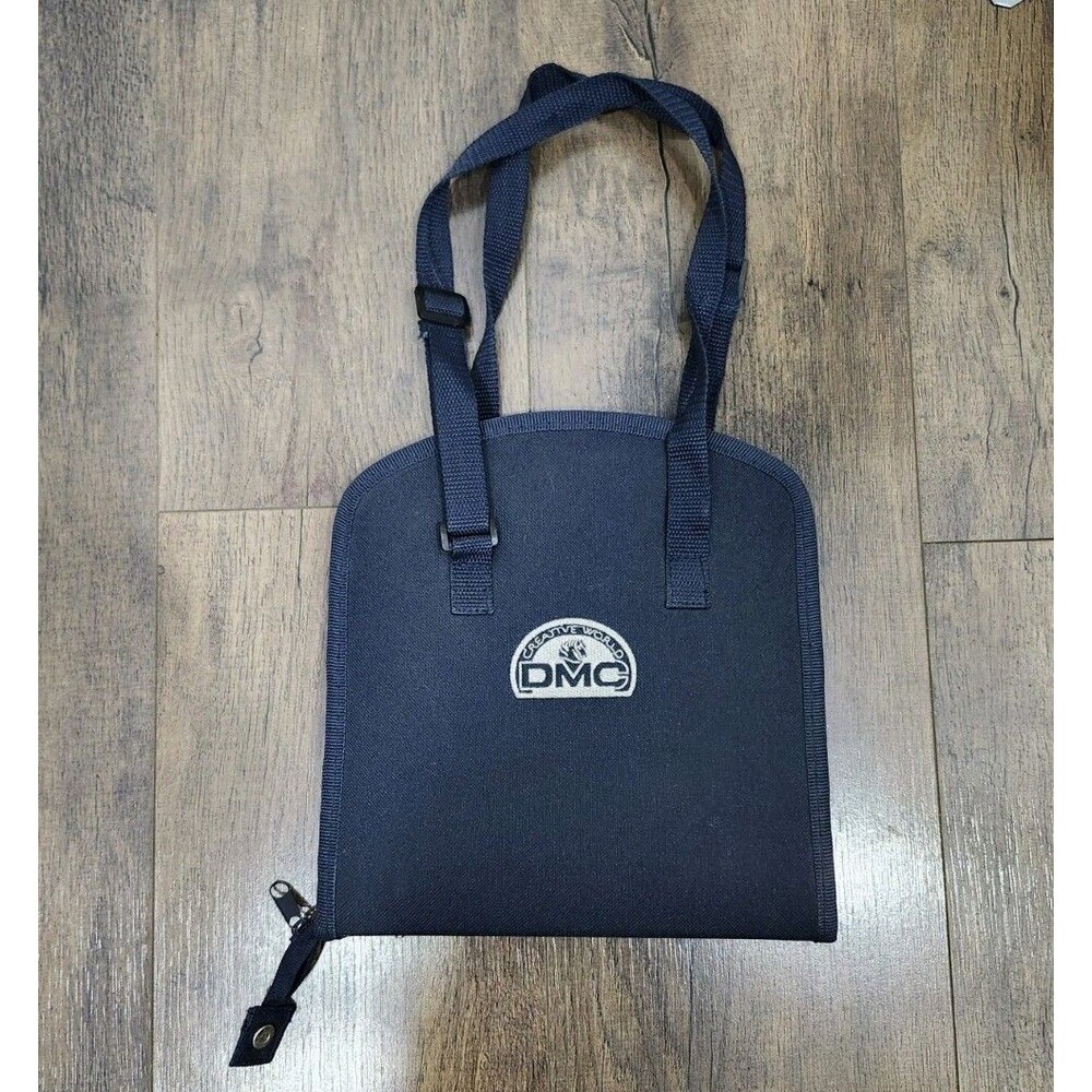 DMC Black Needlework Tote Bag for Cross Stitch and Embroidery
